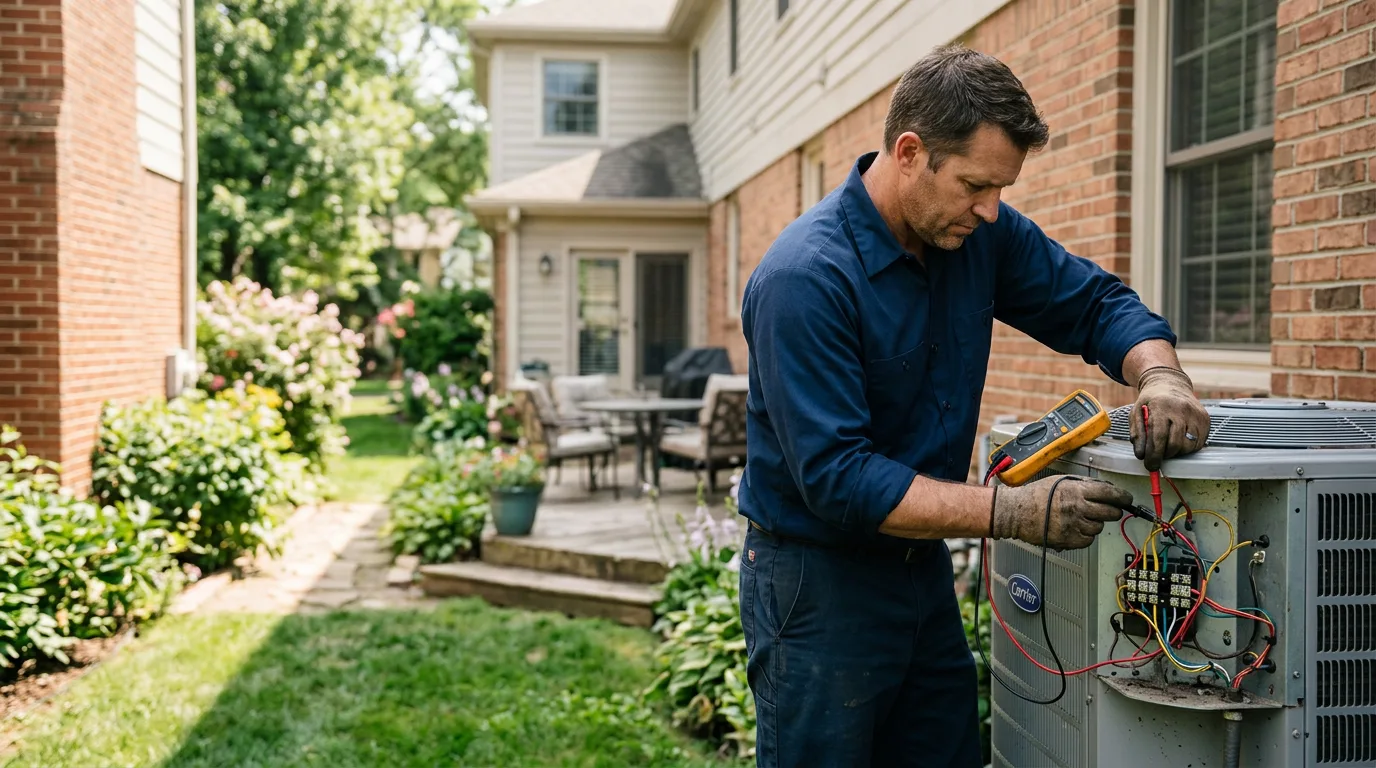 HVAC technician working near Winchester, TN